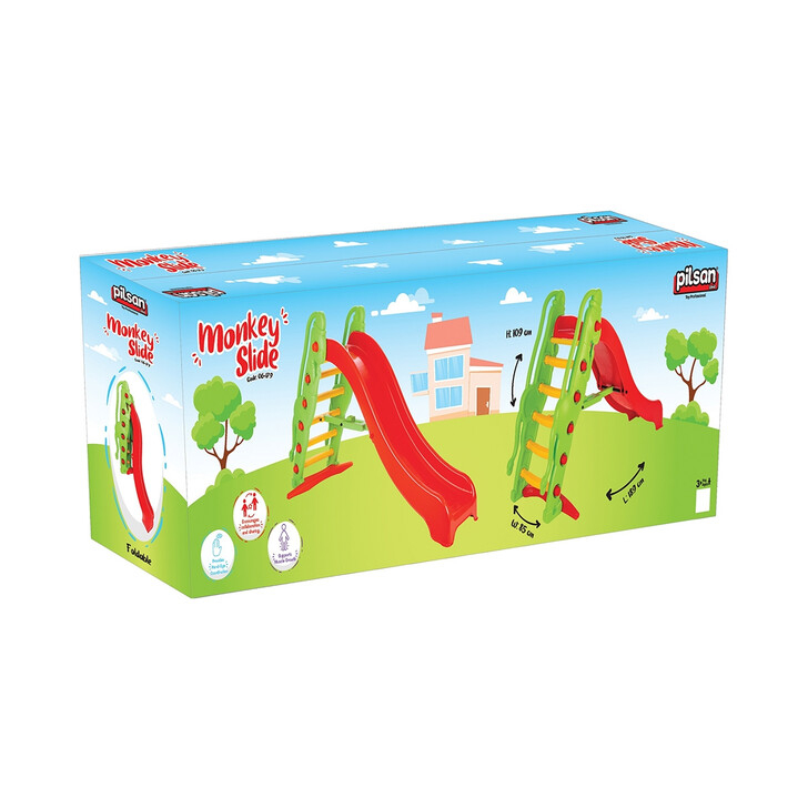 Tobogan Pilsan Monkey Slide red green