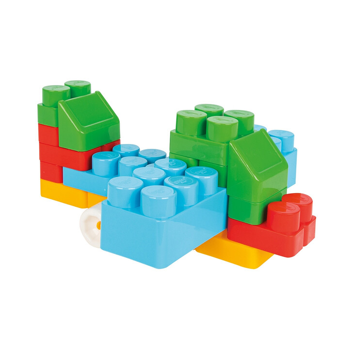 Jucarie Pilsan Cuburi de construit in cutie Jumbo Blocks 60 piese