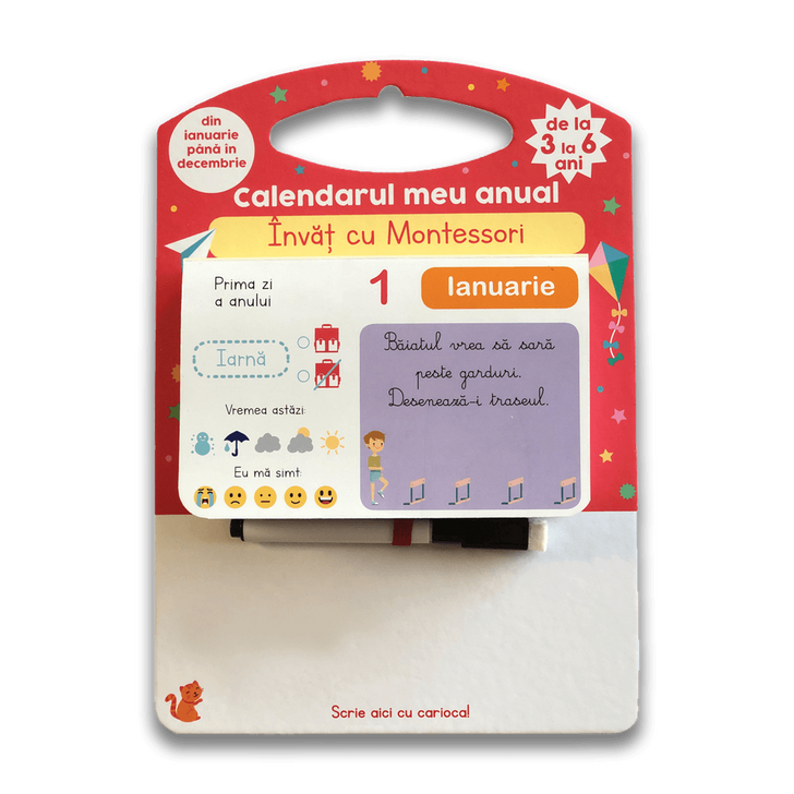 Calendarul meu anual - Invat cu Montessori - de la 3 la 6 ani