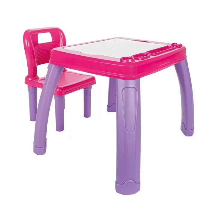 Set Masuta cu scaun pentru copii Pilsan Study Table pink