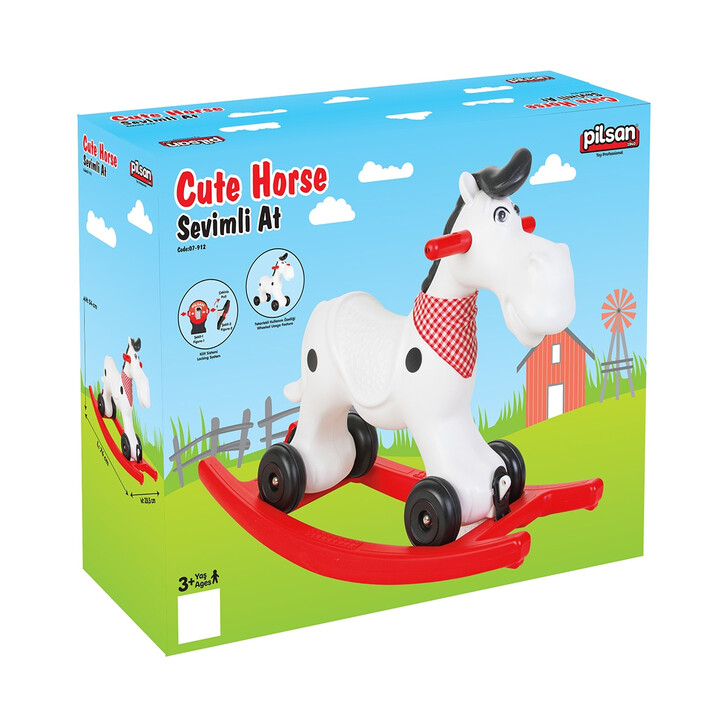 Balansoar pentru copii Pilsan Cute Horse white