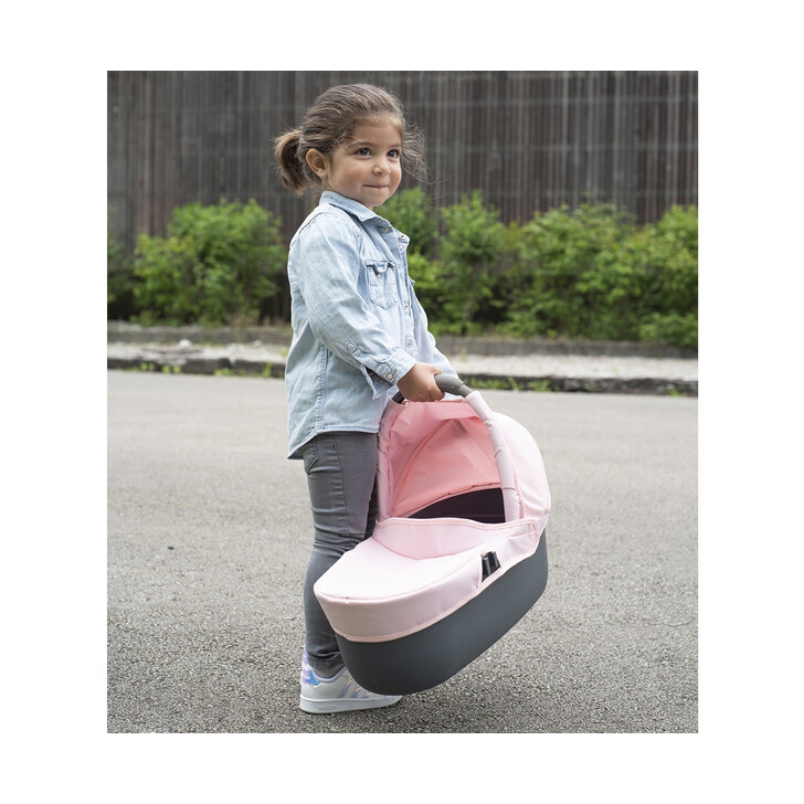 Carucior pentru papusi Smoby Quinny Combi 3 in 1 pink
