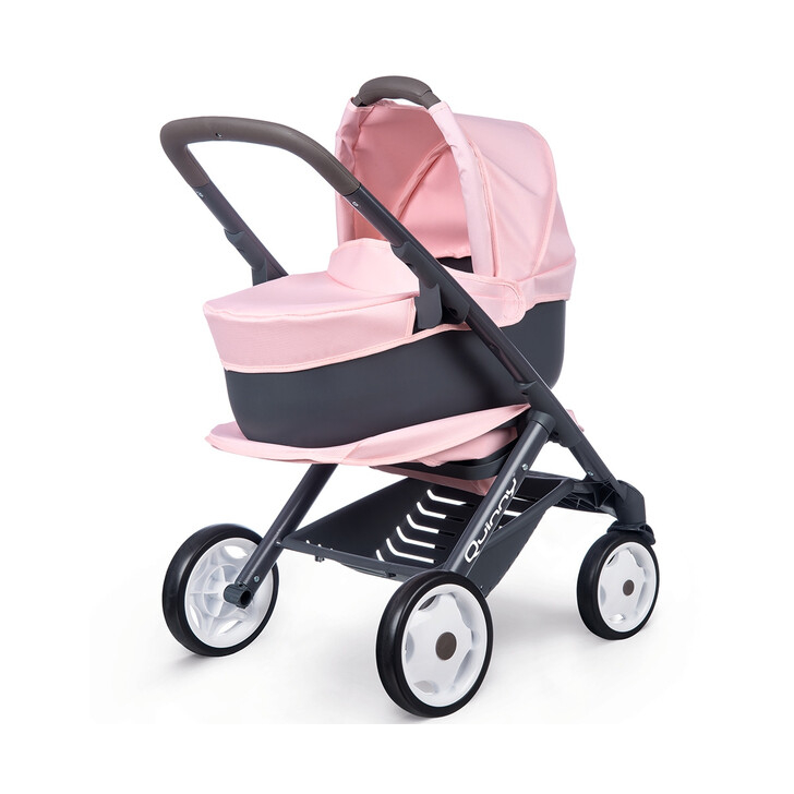 Carucior pentru papusi Smoby Quinny Combi 3 in 1 pink
