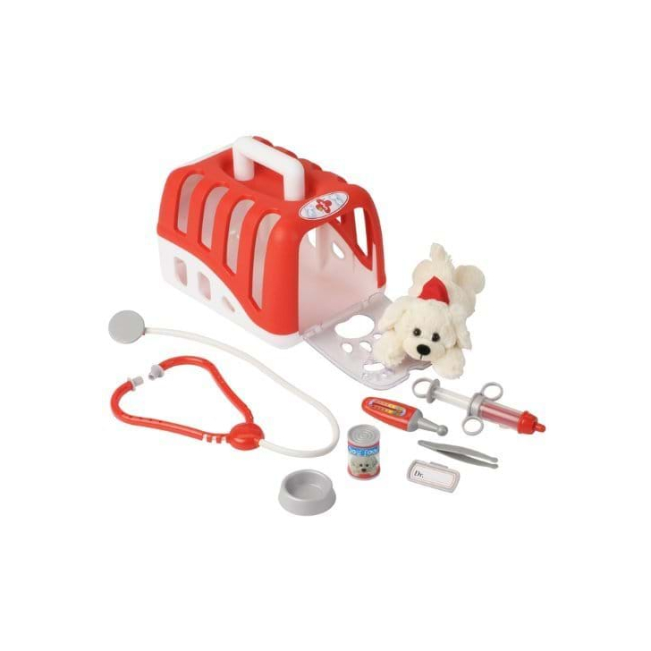 Kit veterinar cu catelus si accesorii