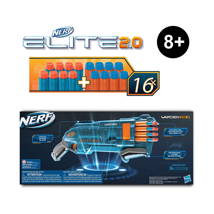 NERF ELITE 2.0 BLASTER WARDEN DB-8