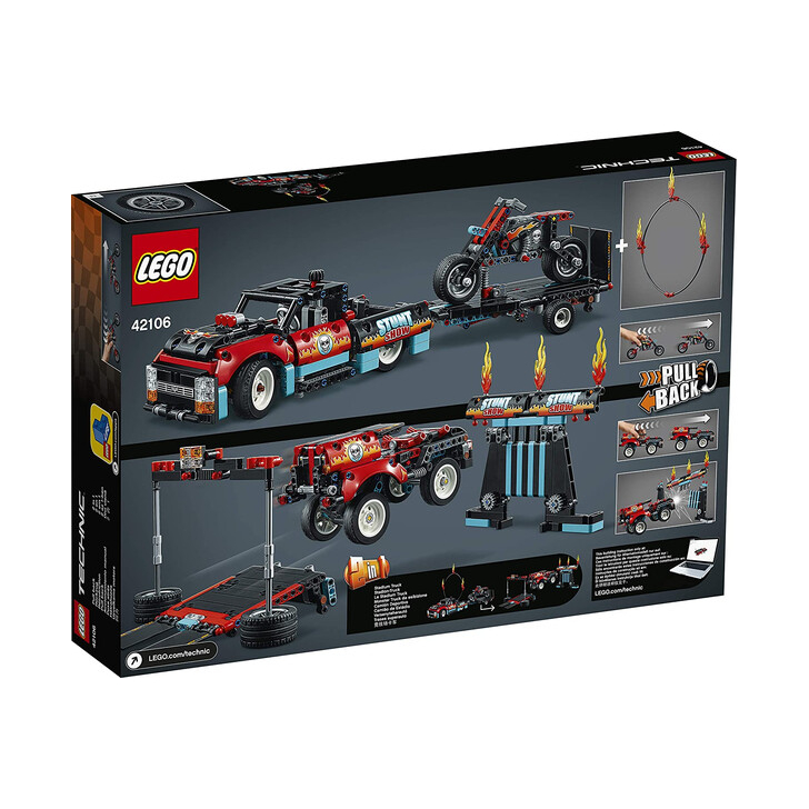 LEGO TECHNIC CAMION SI MOTOCICLETA PENTRU CASCADORII 42106