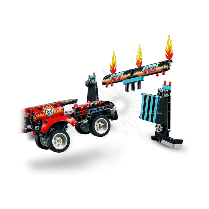 LEGO TECHNIC CAMION SI MOTOCICLETA PENTRU CASCADORII 42106