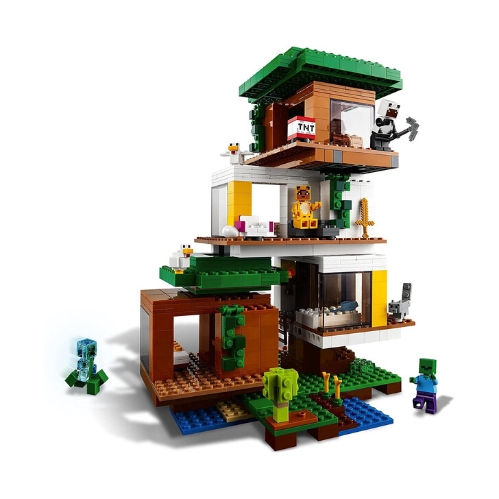 Set de construit - Lego Minecraft Casuta din Copac 21174