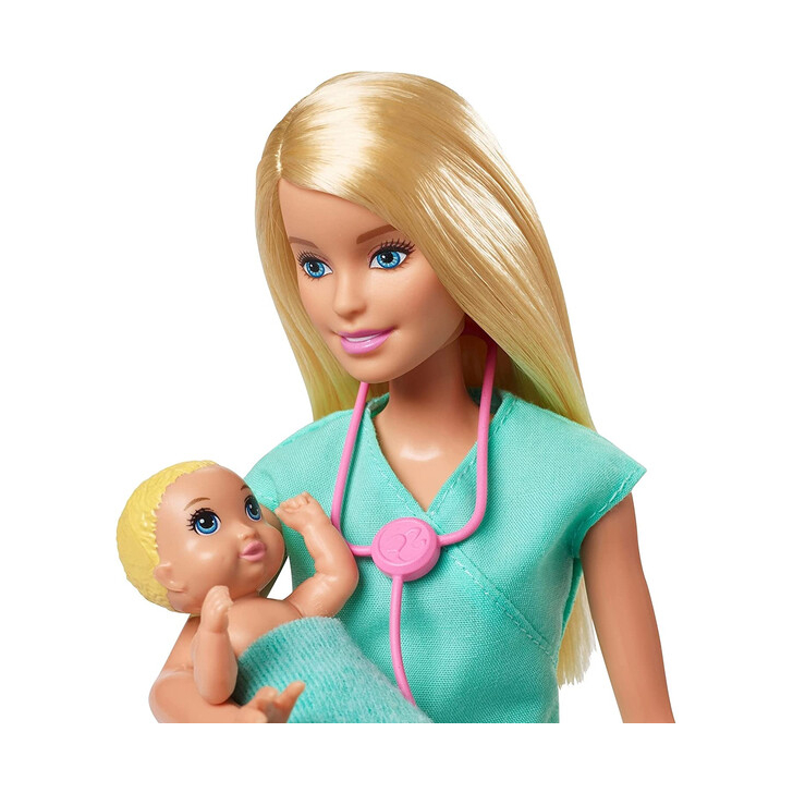 BARBIE CARIERE SET CU PAPUSA DOCTOR PEDIATRU