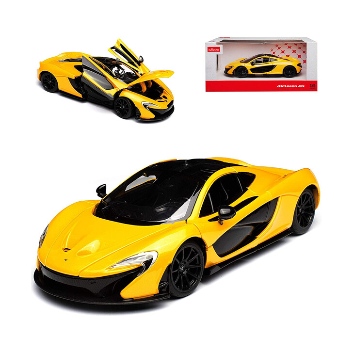 MASINUTA METALICA McLAREN P1 GALBEN SCARA 1 LA 24