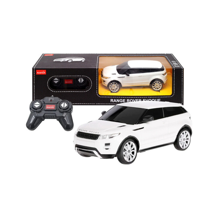 MASINA CU TELECOMANDA RANGE ROVER EVOQUE ALB SCARA 1 LA 24