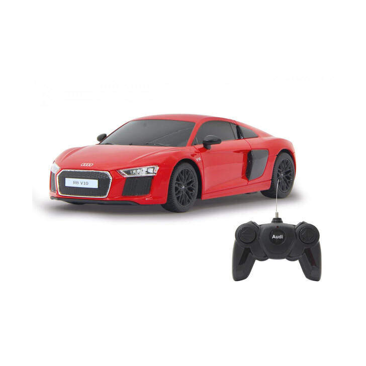 MASINA CU TELECOMANDA AUDI R8 ROSU CU SCARA 1 LA 24