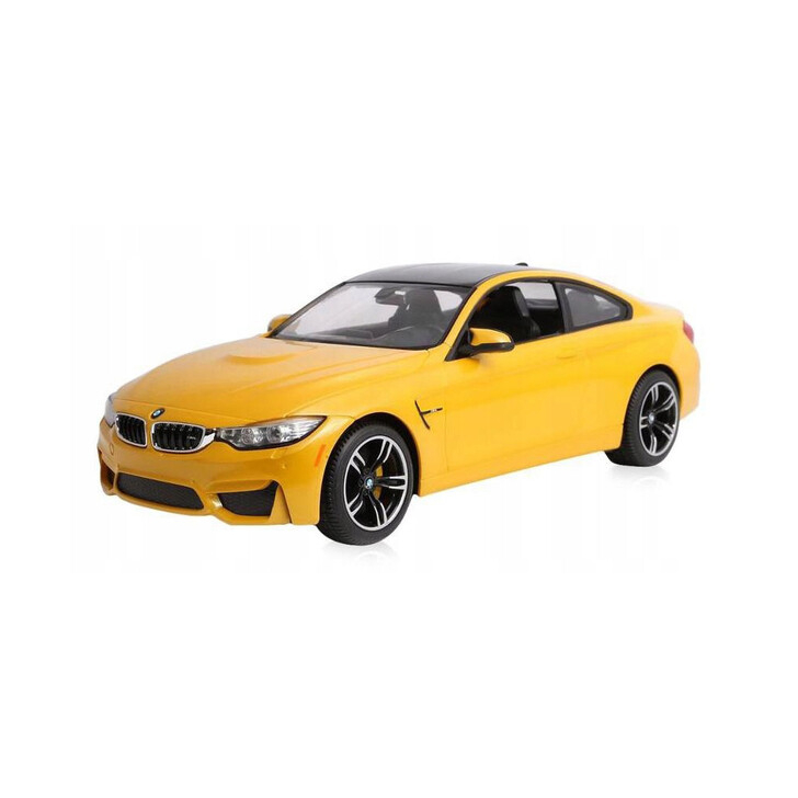 MASINA CU TELECOMANDA BMW M4 GALBEN CU SCARA 1 LA 14