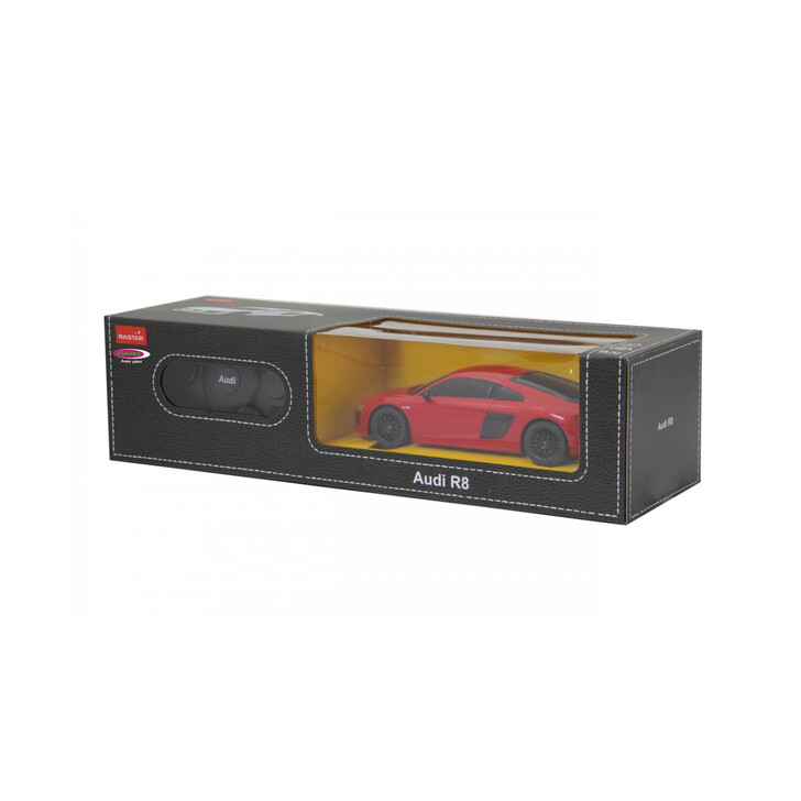 MASINA CU TELECOMANDA AUDI R8 ROSU CU SCARA 1 LA 24