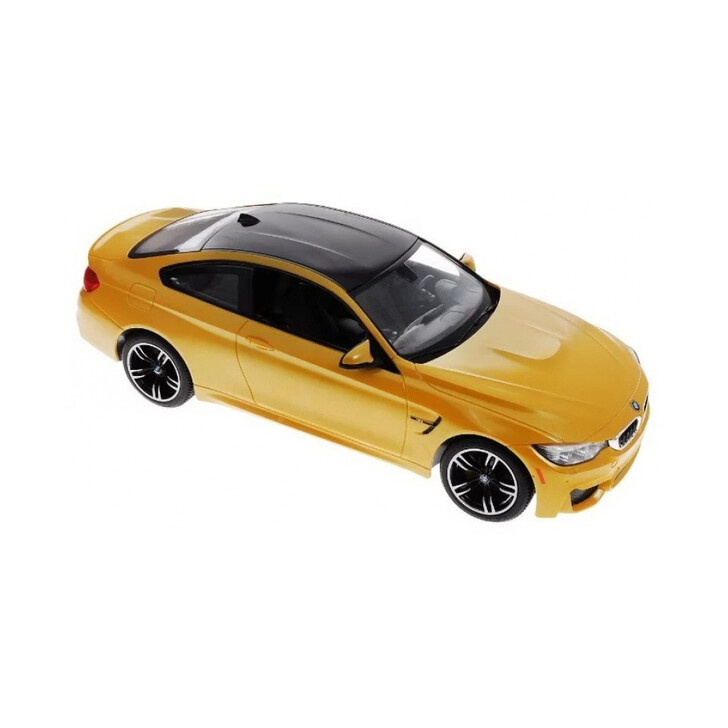 MASINA CU TELECOMANDA BMW M4 GALBEN CU SCARA 1 LA 14