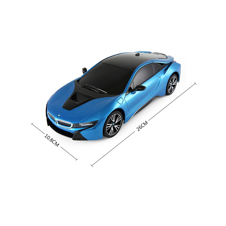 MASINA CU TELECOMANDA BMW i8 ALBASTRU CU SCARA 1 LA 18