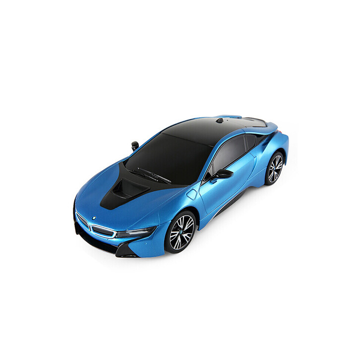 MASINA CU TELECOMANDA BMW i8 ALBASTRU CU SCARA 1 LA 18