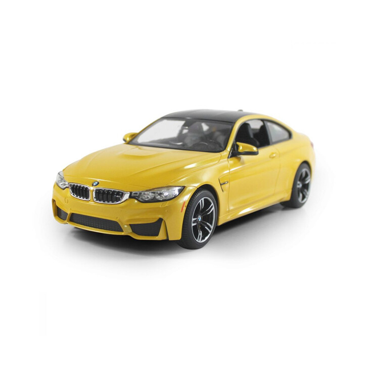 MASINA CU TELECOMANDA BMW M4 GALBEN CU SCARA 1 LA 14