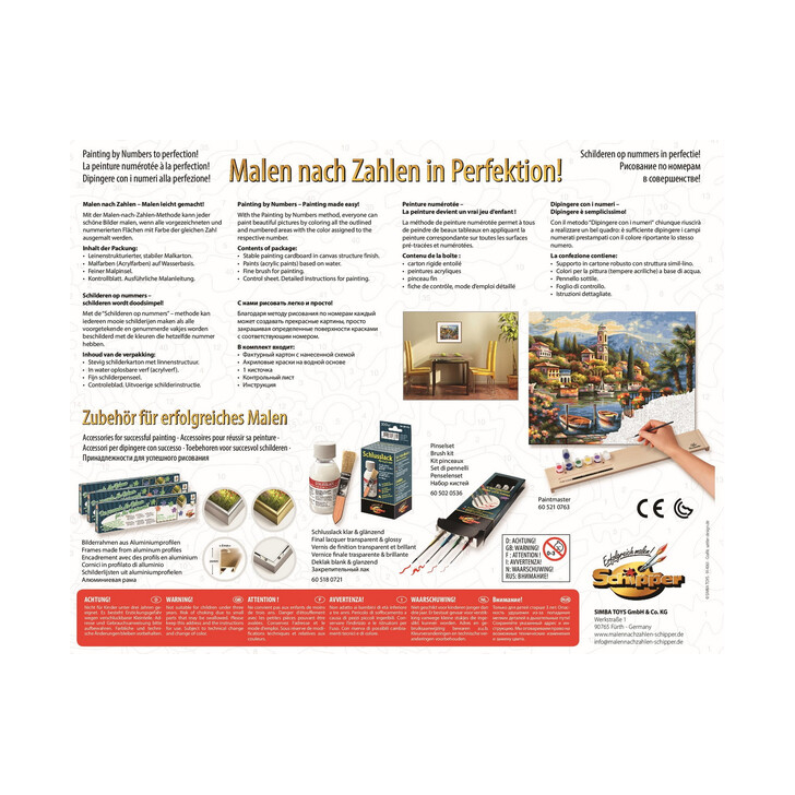KIT PICTURA PE NUMERE SCHIPPER LACUL COMO ITALIA