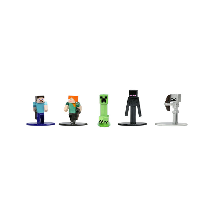 SET 20 FIGURINE METALICE MINECRAFT 4 CM