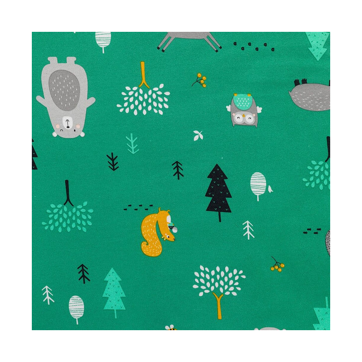 Sac de dormit cu picioruse si talpa antiderapanta Woodland Animals 100 cm + manseta 1.0 Tog