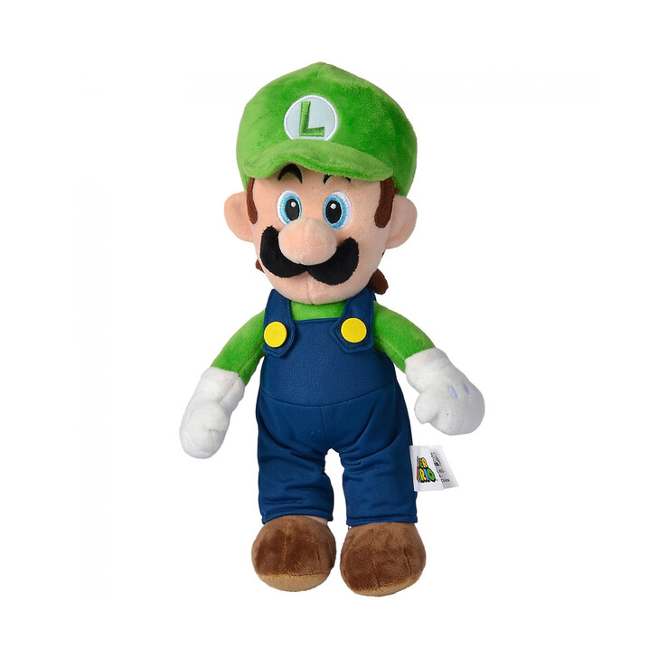 Jucarie de plus Simba Super Mario, Luigi 30 cm