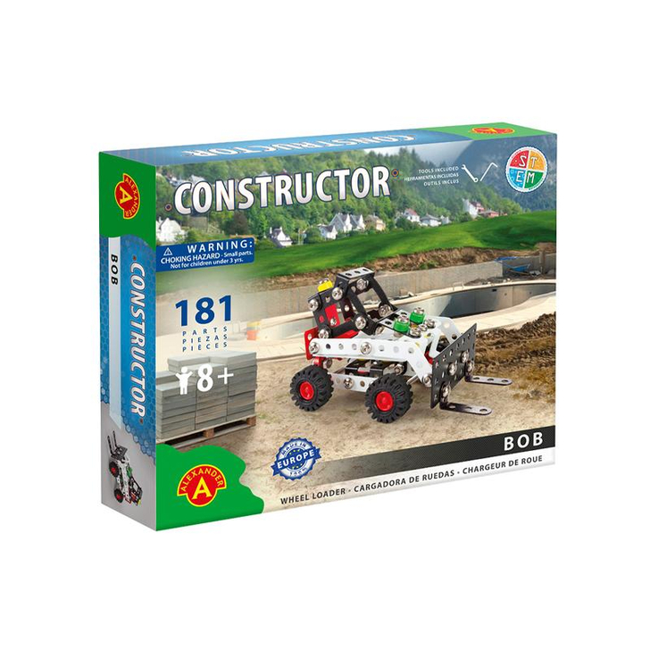 Set constructie 181 piese metalice Constructor Bob Incarcatorul frontal, Alexander