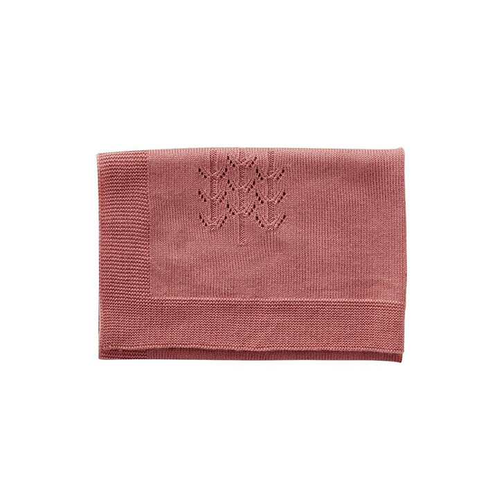 Patura papusi tricotata 60x60 cm roz, +2 ani, byASTRUP