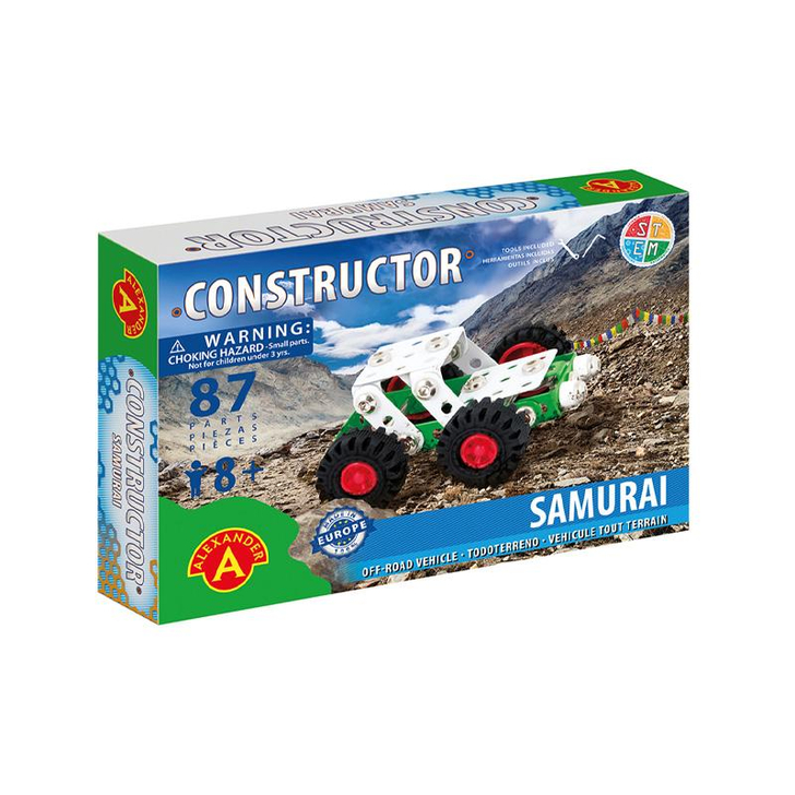 Set constructie 87 piese metalice Constructor-Samurai Offi Road, +8 ani Alexander
