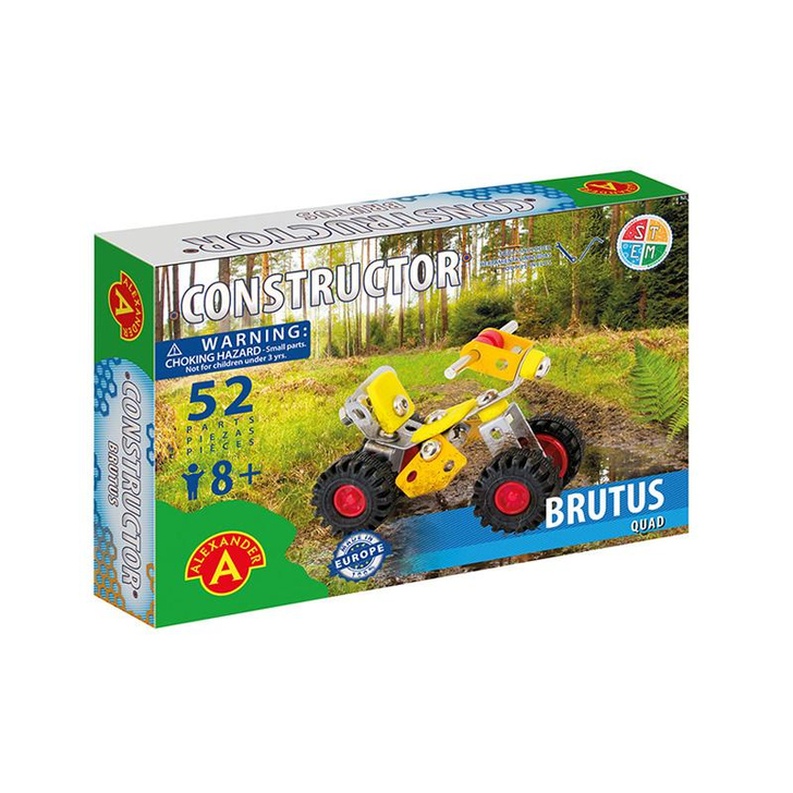 Set constructie 52 piese metalice Constructor-Brutus, +8 ani Alexander