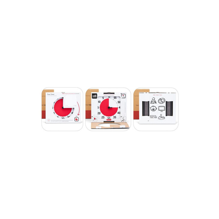 Ceas temporizator digital Time Timer Mare magnetic, Versiune noua, Robo