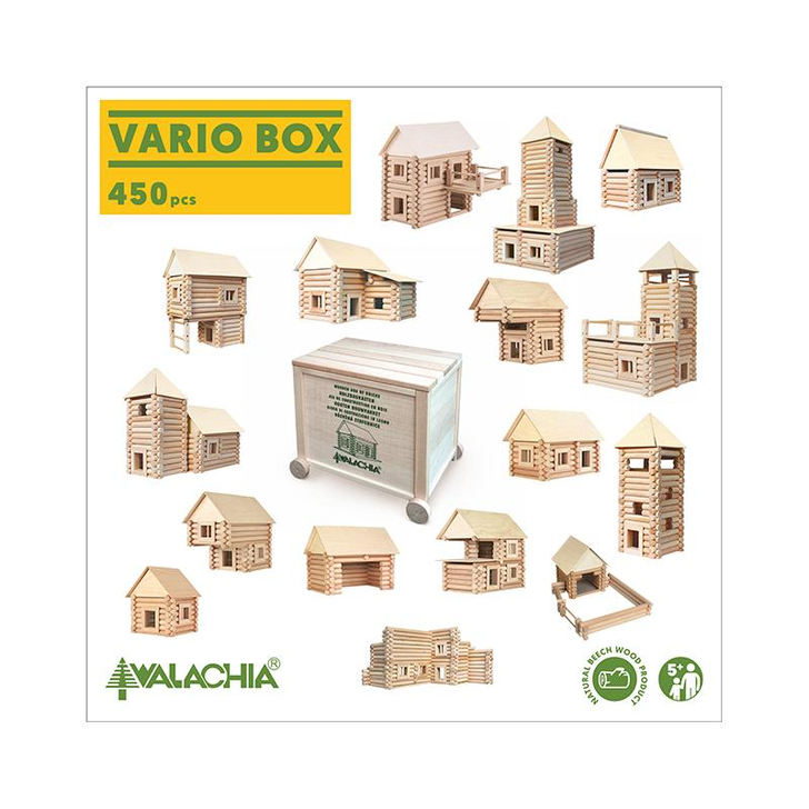 Set constructie arhitectura Vario Box, 450 piese, +5 ani, Walachia