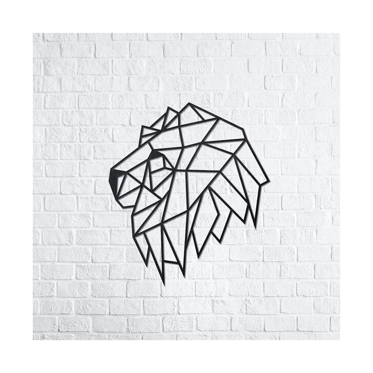 Puzzle 3D decorativ LION HEAD din lemn 134 piese @ EWA
