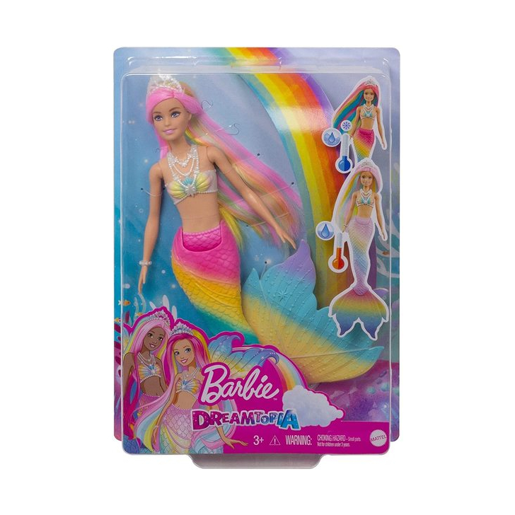 BARBIE PAPUSA DREAMTOPIA SIRENA ISI SCHIMBA CULOAREA