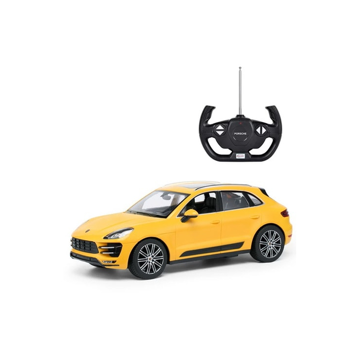 MASINA CU TELECOMANDA PORSCHE MACAN TURBO GALBENA SCARA 1 LA 14