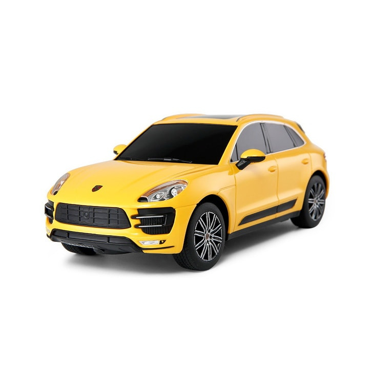 MASINA CU TELECOMANDA PORSCHE MACAN TURBO GALBENA SCARA 1 LA 14