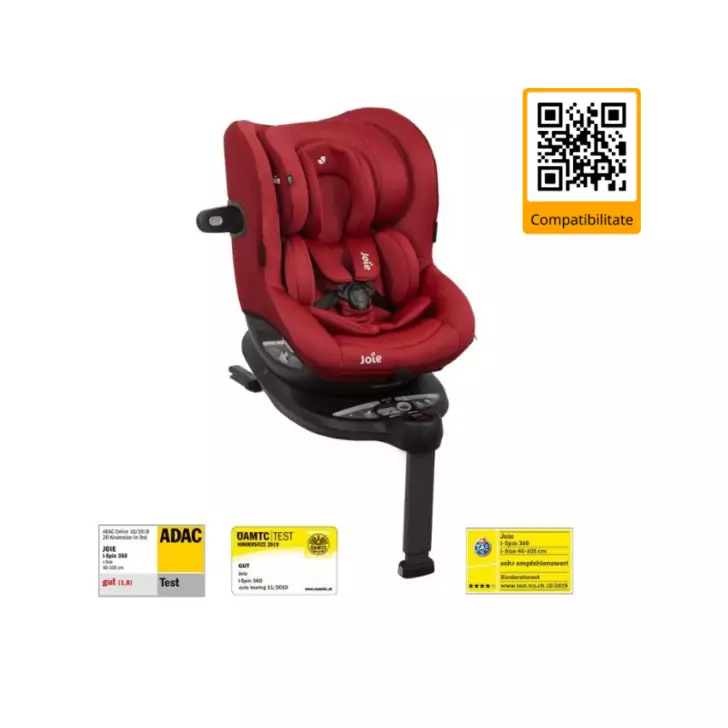 Joie - Scaun auto i-Spin 360° Merlot, nastere - 105 cm