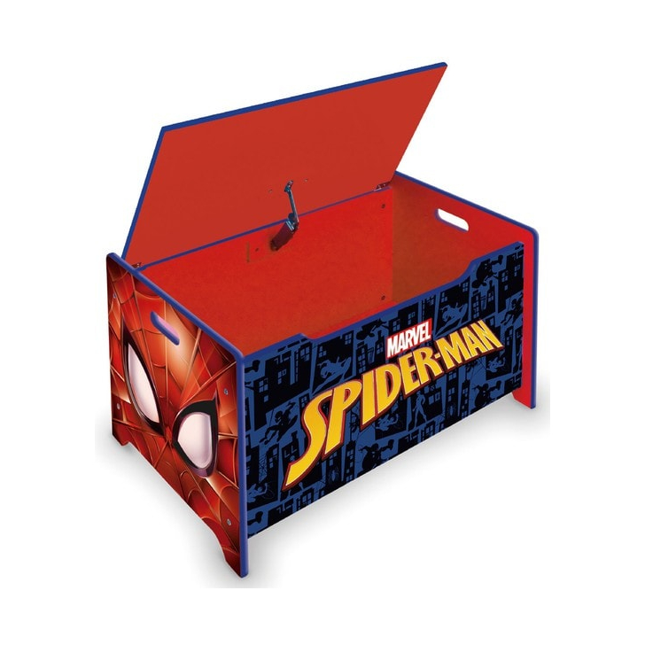Ladita din lemn pentru depozitare jucarii Spiderman