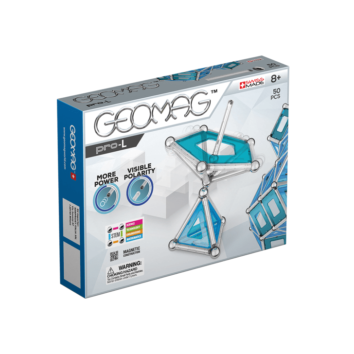 Set de constructie magnetic Geomag, PRO-L, 50 piese