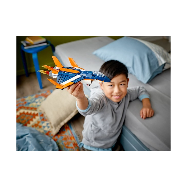 Set de construit - Lego Creator, Avion Supersonic 31126