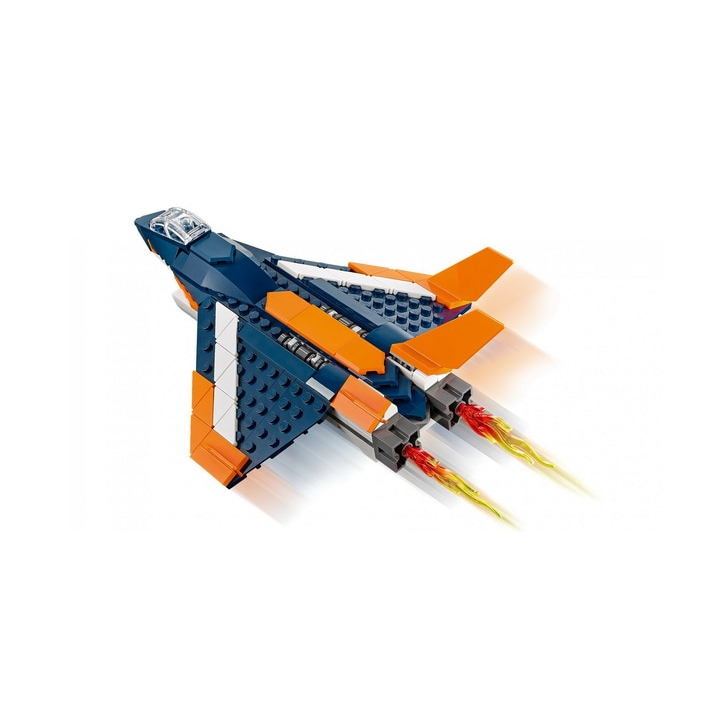 Set de construit - Lego Creator, Avion Supersonic 31126