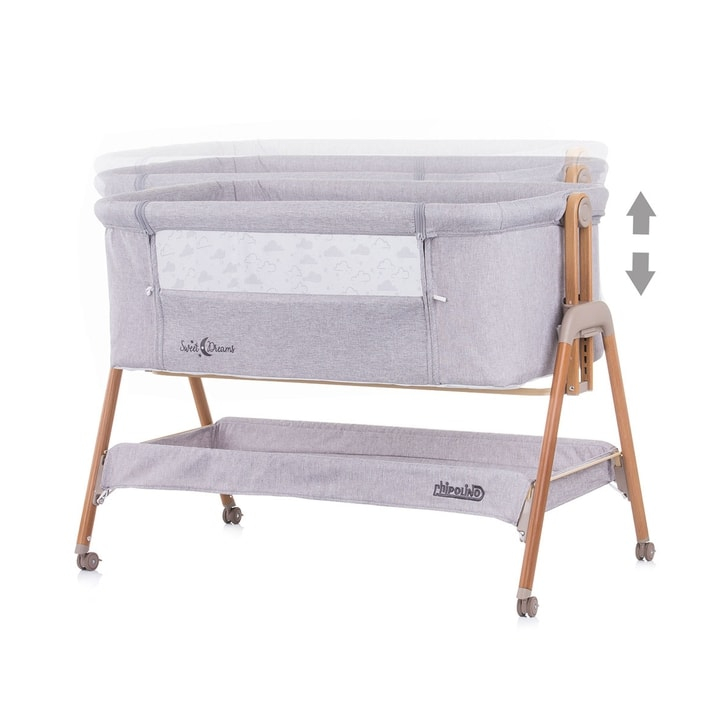 Patut Co-Sleeper Chipolino Sweet Dreams grey wood