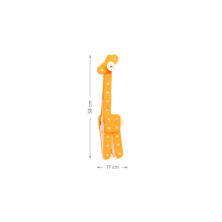 Set de construcție din fetru Girafă - KNOP KNOP