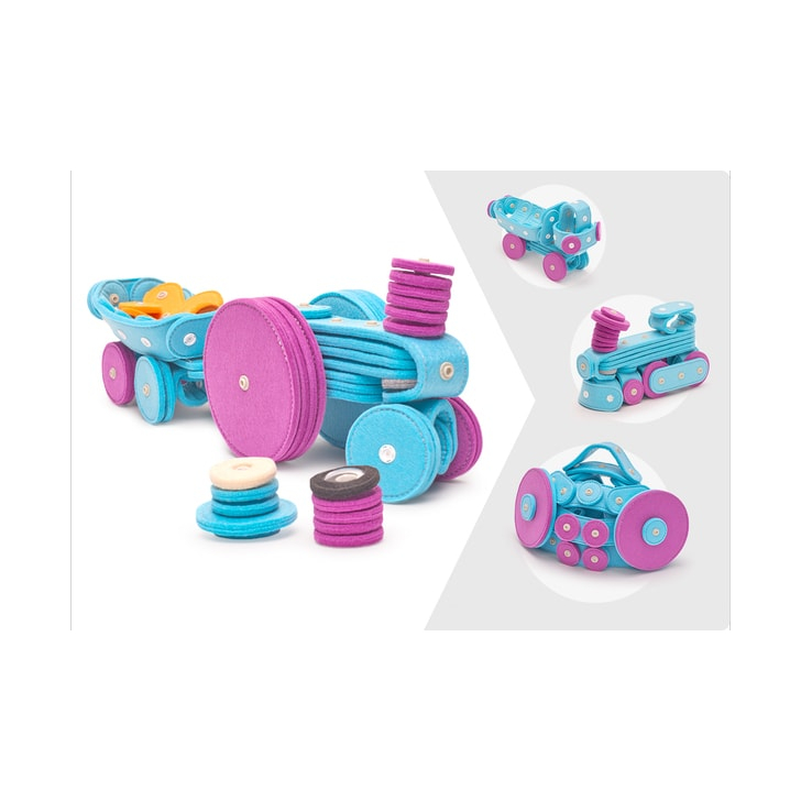 Set de construcție din fetru Tractoraș - KNOP KNOP