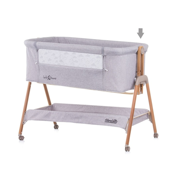 Patut Co-Sleeper Chipolino Sweet Dreams grey wood