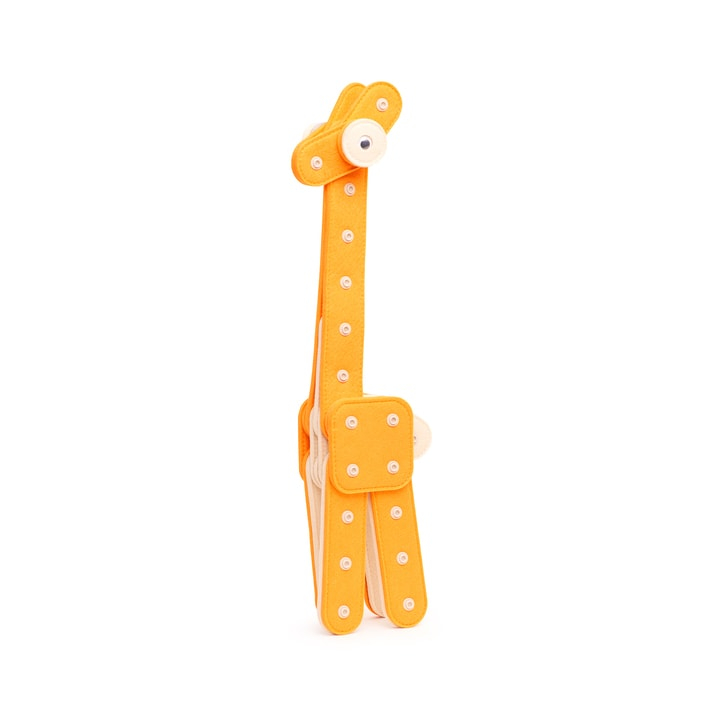 Set de construcție din fetru Girafă - KNOP KNOP