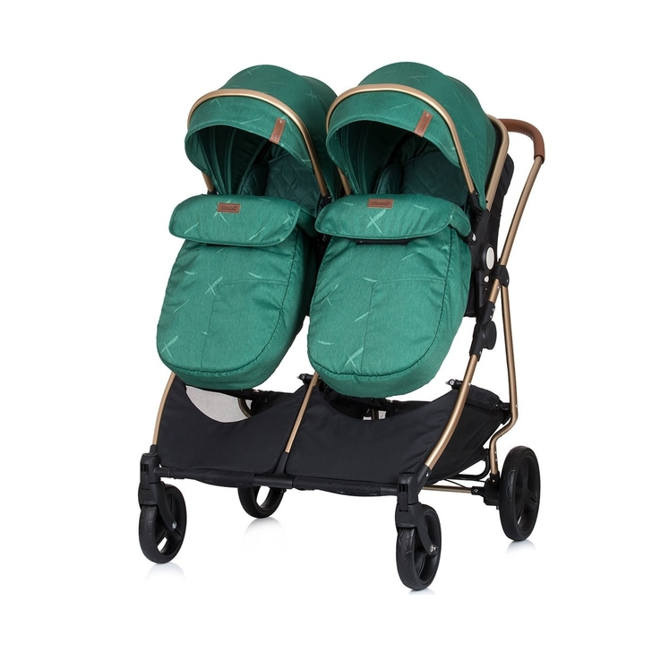 Carucior gemeni Chipolino Duo Smart 3 in 1 avocado