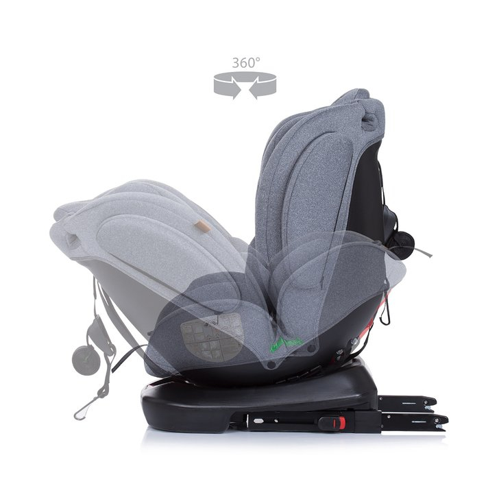 Scaun auto Chipolino 4Kid 0-36 kg platinum I-Size cu sistem Isofix