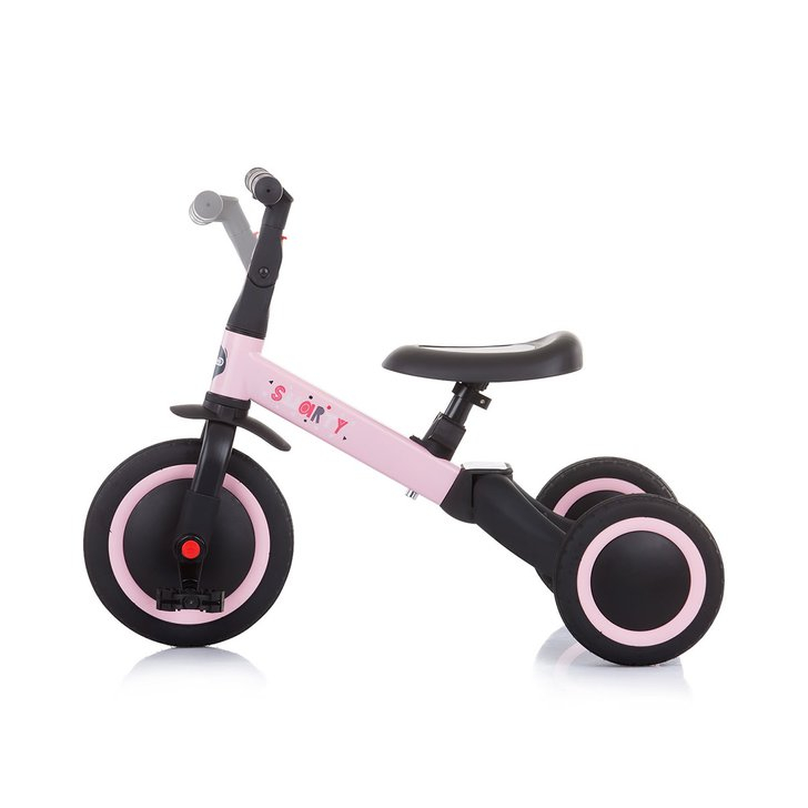 Tricicleta si bicicleta pentru copii Chipolino Smarty 2 in 1 light pink