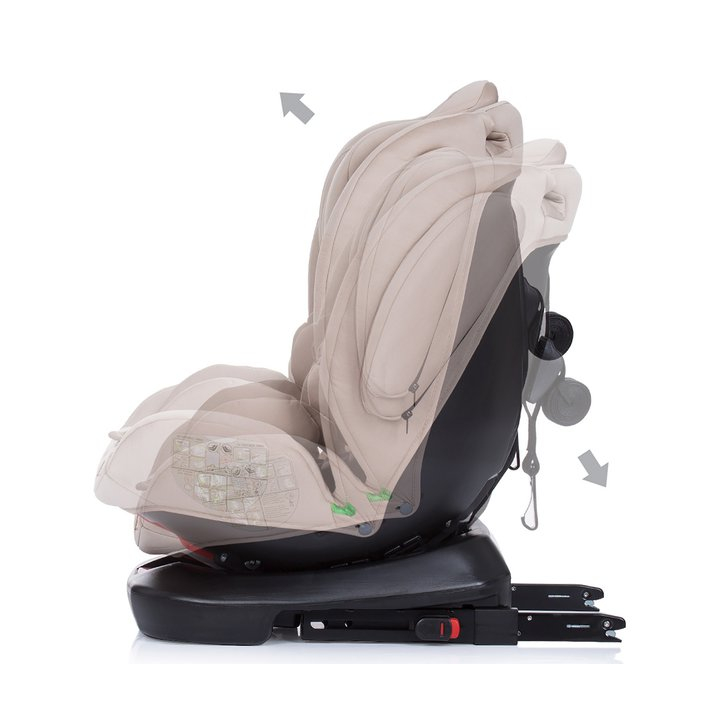 Scaun auto Chipolino 4Kid 0-36 kg humus I-Size cu sistem Isofix